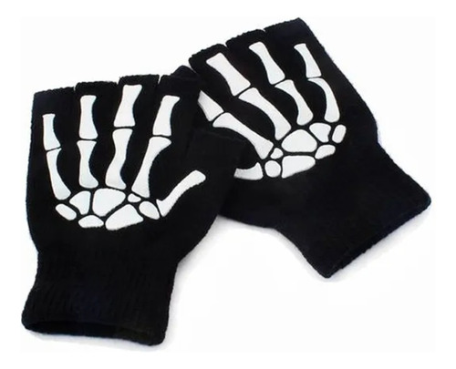 Guantes Con Diseño De Calavera