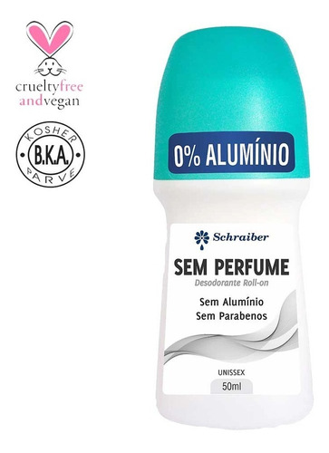 Desodorante Vegano Sem Alumínio Roll - On Sem Perfume - 50ml