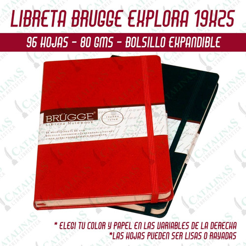 Librerta Brugge Explora T. 19x25cm 96 H. 80gms Microcentro