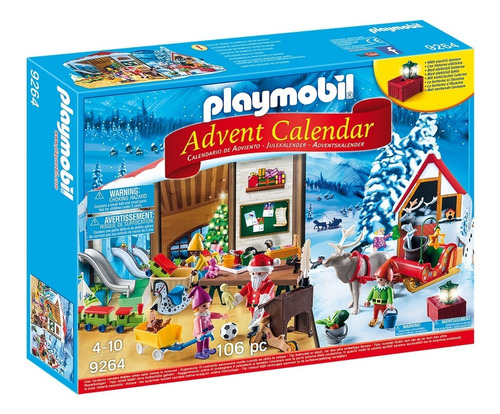 Playmobil® Calendario De Adviento Taller De Santa 106 Piezas