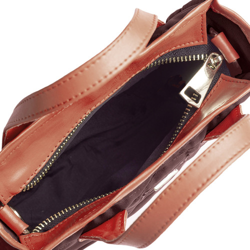 Bolsa Crossbody Dama Bolsas Mujer Impermeable Poppy Yayas Color Cocoa