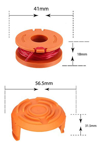 Trimmer Strimmer Spool Trimmer String Para Wa0010 8 Piezas