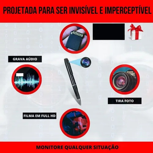 Lápiz Espía Hd, Grabador De Vídeo, Fotos Y Audio Con Bolígra