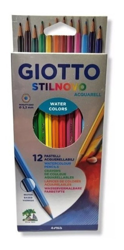 Lapices Acuarelable Giotto X 12 Colores