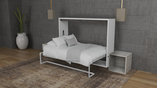 Base Cama Abatible Horizontal Individual Plegable Amanta