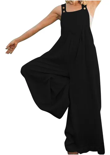 Mono Liso Con Tirantes Retro De Moda Para Mujer Mono Liso Con Tirantes Retro De Moda Para Mujer