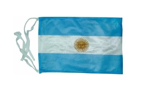 Bandera Argentina Nautica C/ Sol 40x60cm
