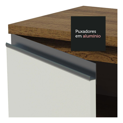 Cocina Integral Glamy 2 40 Metros 07 Marrón Blanco Madesa Grgl2400076e