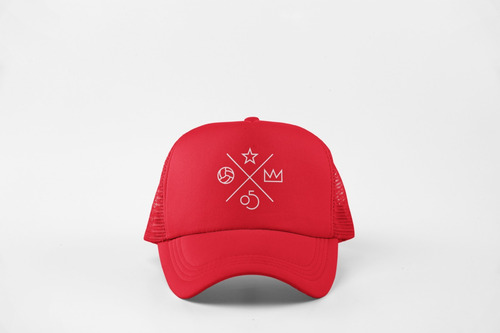 Gorra Trucker Independiente Cai Ifc Diablos Todo Rojo Mod 02 Unico