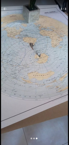 Carta H-5071 Mapa Mundial De Proyección Cenital