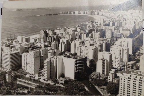 Antigua Foto Postal Brasil Copacabana 1956 (ff391