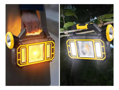 Linterna Led Solar Con 3 Modos Recargable Emergencia