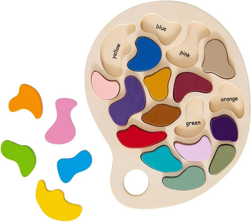 The Freckled Frog Artist Palette Puzzle - Rompecabezas De Ma