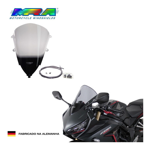 Imagem 2 de 9 de Bolha Mra Race Honda Cbr650r R 2020- Fumê Original