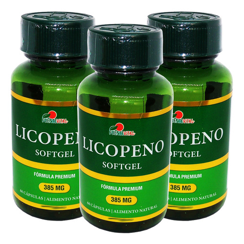 Licopeno 3 X 60 Softgel Antioxidante Envio Gratis