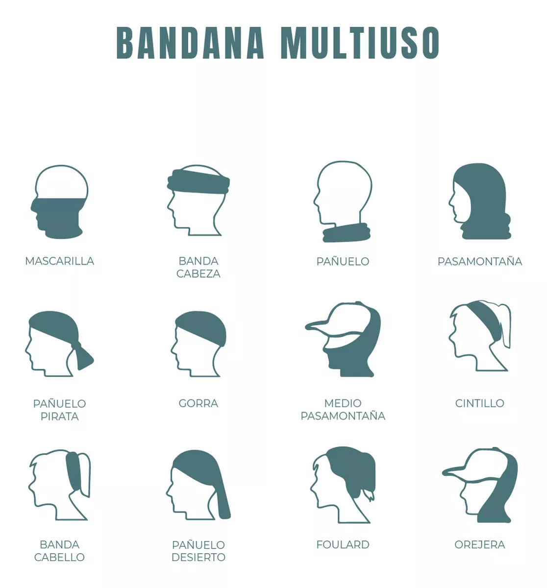 Tercera imagen para búsqueda de cuello bandana