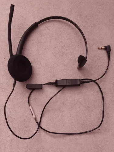 Diadema Plantronics Hw510 Con Adaptador 3.5 (Usado)