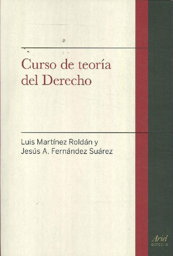 Libro Curso De Teoría Del Derecho De Luis  Martínez Roldán,