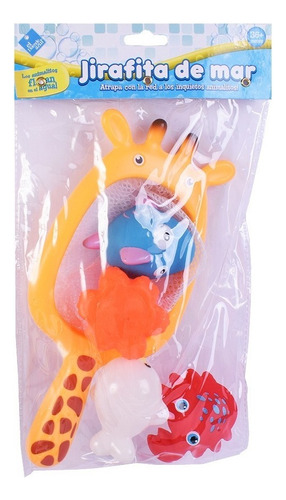 Conjunto de banho de girafa com rede e animal de estimação Blue Goblin
