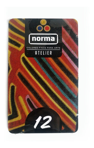 Colores Premium Para Arte Norma Atelier Caja Metalica X 12