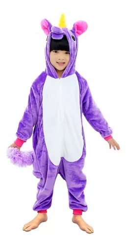 Pijama Unicornio Morado 3-12 Años / Lhua Store | sin interés