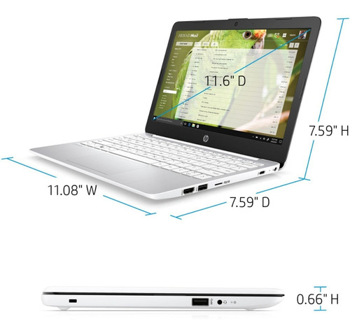 Laptop Hp Stream 11.6  Intel Celeron 4gb Ram 64gb 