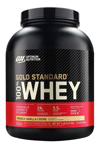 Gold Standard 100% Whey - Vainilla - Optimum Nutrition - 5lb