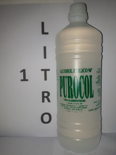 Alcohol Etilico Purocol 96 Grados X 1 Lt Calidad Fradealco  