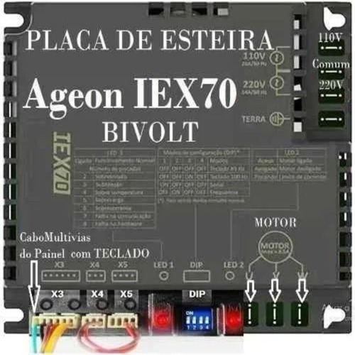 Placa Inversor Iex70 Ageon P/ Lx150,lx160, Rt150 E 250