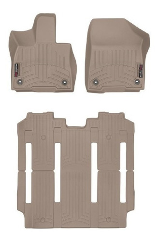 Imagen 1 de 3 de Tapetes Weathertech Sienna 2021+ - 1ra+2da/3ra Filas 7 Pax