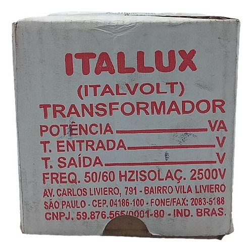 Transformador Itallux 86429 50va 60hz