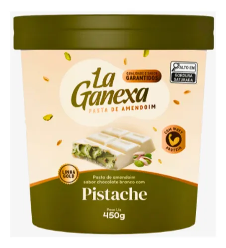 comprar Pasta D Amendoim La Ganexa Chocolate Branco E Pistache 450g