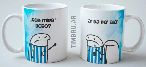 Taza De Ceramica Que Mira Bobo Anda Pa Alla Flork Meme