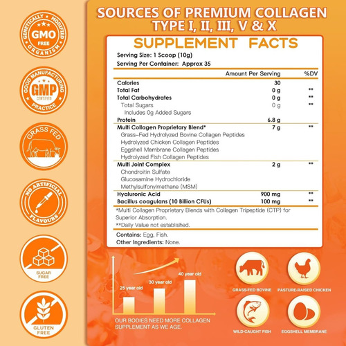 Multi-colágeno Con Glucosamina Nature Target 350 G