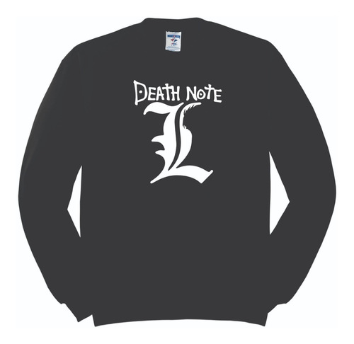 Sudadera Death Note L Ele Logo Hombre Mujer Anime