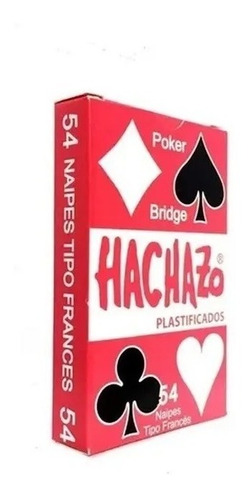 Mazo De Naipes De Poker Hachazo X 54 Cartas Juego Barajas