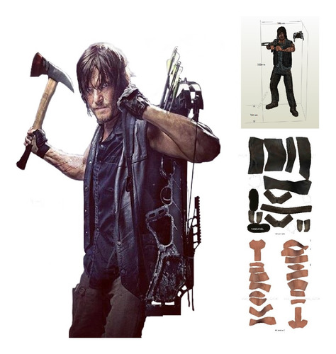The Walking Dead Daryl Papercraft