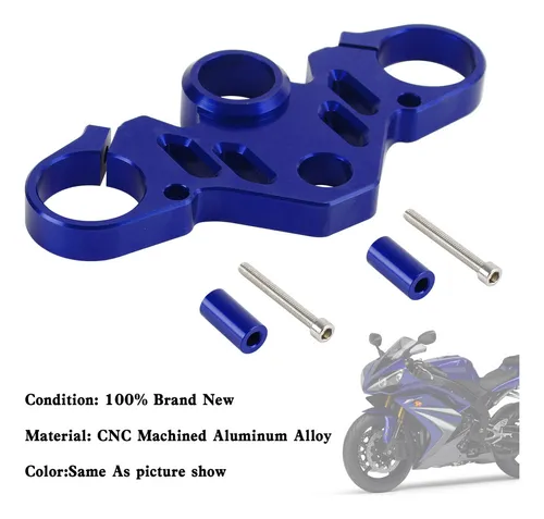 Pinza De Árbol Triple Cnc For Yamaha R15 V4 22 Azul