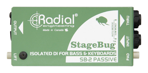 Caja Radial Stagebug Sb-2 Directa Pasiva Para Bajo