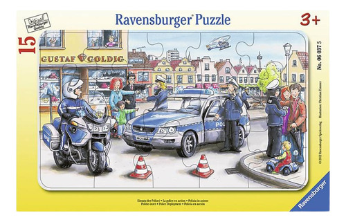Puzzle Enmarcado La Policía 15 Piezas - Ravensburger