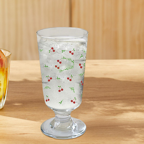 Tazón De Vidrio Transparente, Vasos Para Beber Con Patas Y