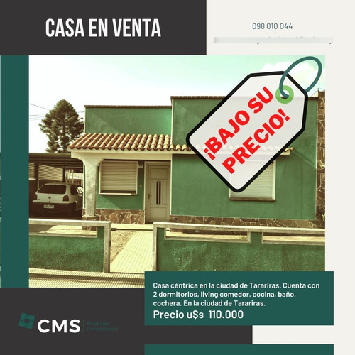 Casa En Venta Centro De Tarariras - Gran Oportunidad!!!