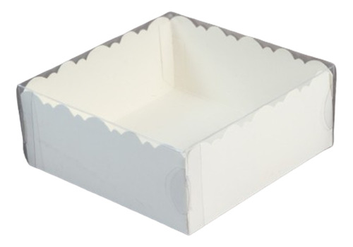 Caja Para Minitorta C/tapa Pvc- 12x12x5 - Pack X 25 Unid