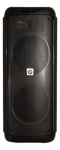 Torre De Sonido Stromberg Tempo Negro Bluetooth Luces Led con Ruedas Traseras y Control Independiente de Microfóno y Guitarra - Excelente (Reacondicionado)