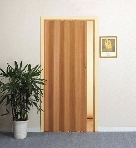 Imagen 2 de 10 de Puerta Plegable Pvc Color Madera Fresno Varias Medidas