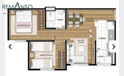 Imagem 5 de 5 de Apartamento Tons Da Manhã - Hortolândia Sp - 202510