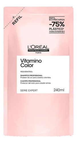Kit L'oréal Vitamino Color Refil Shampoo 240ml + Cond 200ml