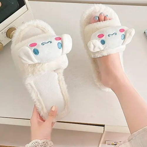 Pantuflas Hello Kitty Sanrio Dama Moda Invierno Peluche