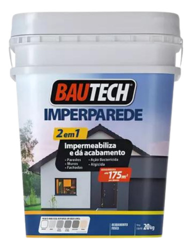 Tinta Bautech Emborrachada (super Flexível) 2 0 Kg C O R E S Acabamento Fosco Cor Areia