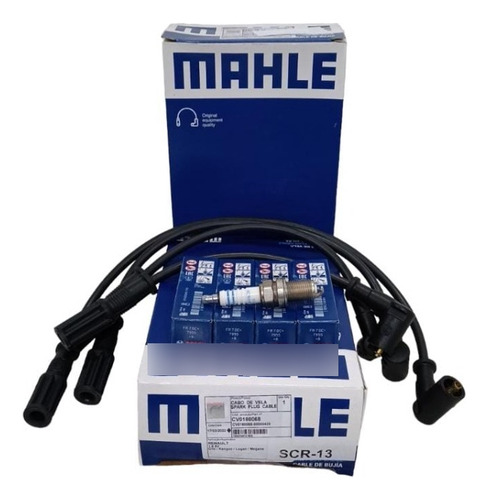 Juego Cables Mahle + Bujias Bosch Fr7dc Sandero 1.6 8v K7m